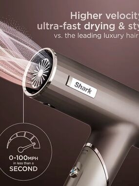 Shark Metallic Brown Professional Hair Dryer - Fast Drying Hair Tool
